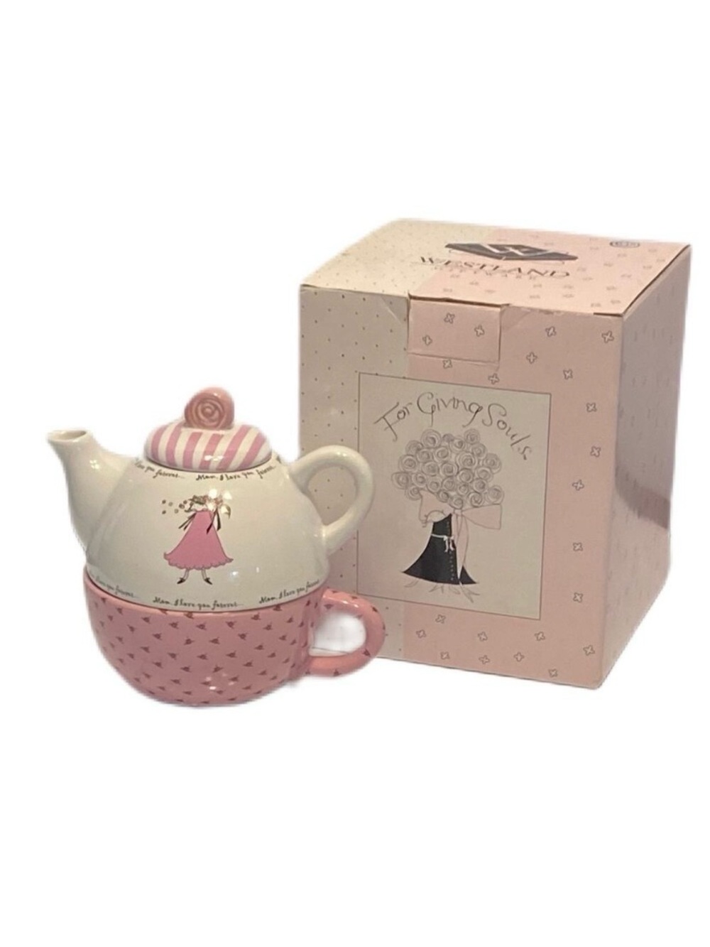 Gift for Mom! NWT Tea For One For Mom Giving Souls Mom I Love You Forever